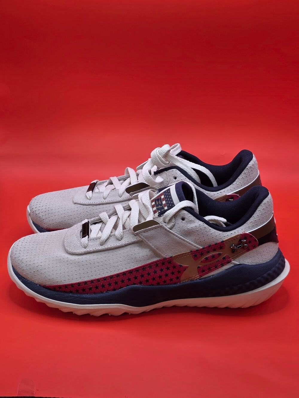 Under Armour Bryce Harper 9 Turf USA 3027440-101 Mens 9 Baseball Shoes NWOB